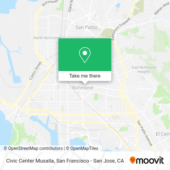 Civic Center Musalla map