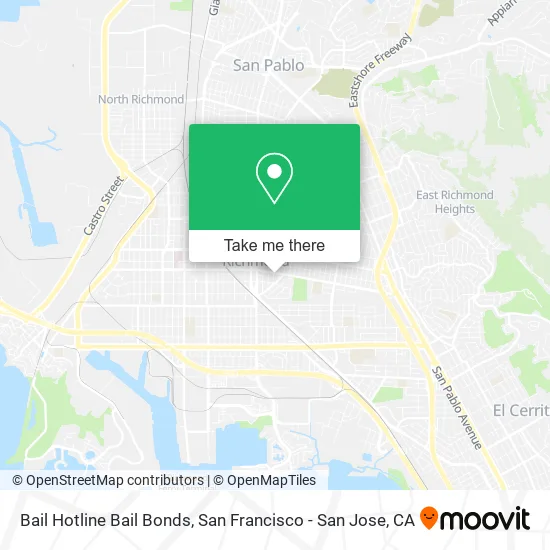 Bail Hotline Bail Bonds map
