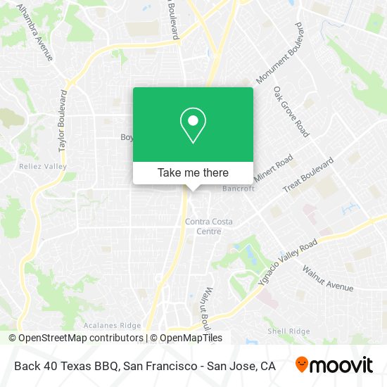 Back 40 Texas BBQ map