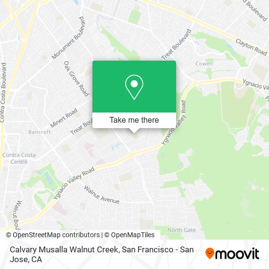 Mapa de Calvary Musalla Walnut Creek