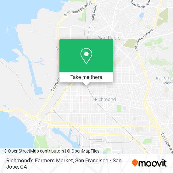 Mapa de Richmond's Farmers Market
