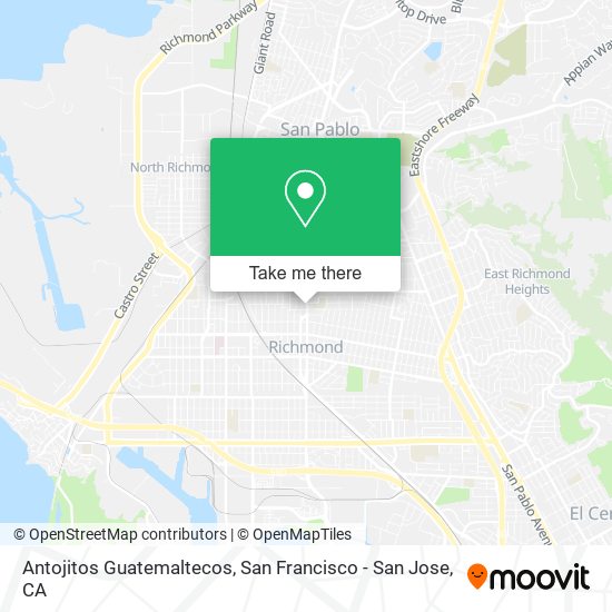 Antojitos Guatemaltecos map