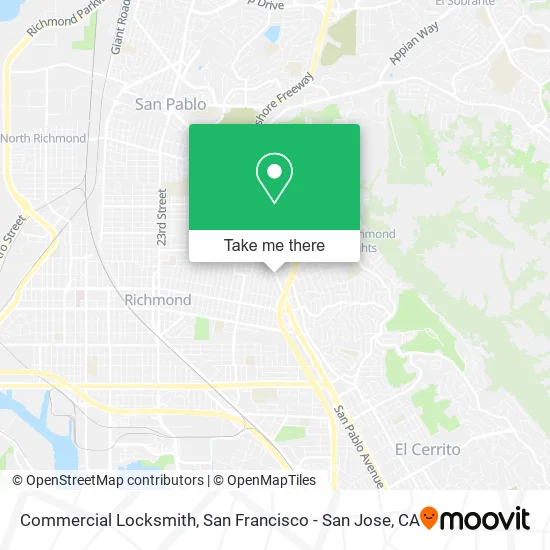 Commercial Locksmith map