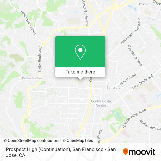 Prospect High (Continuation) map