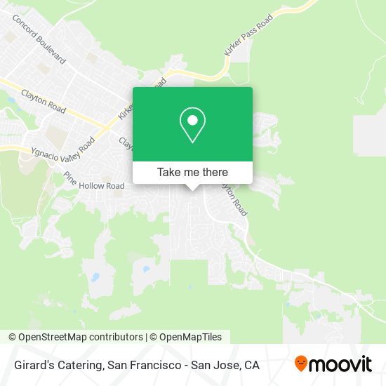 Girard's Catering map