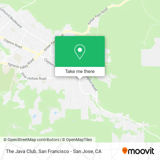 The Java Club map
