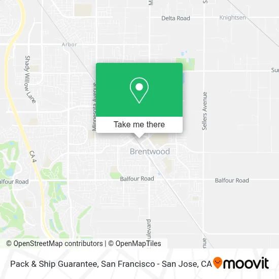 Pack & Ship Guarantee map