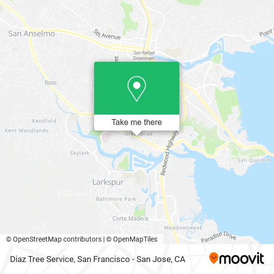 Diaz Tree Service map