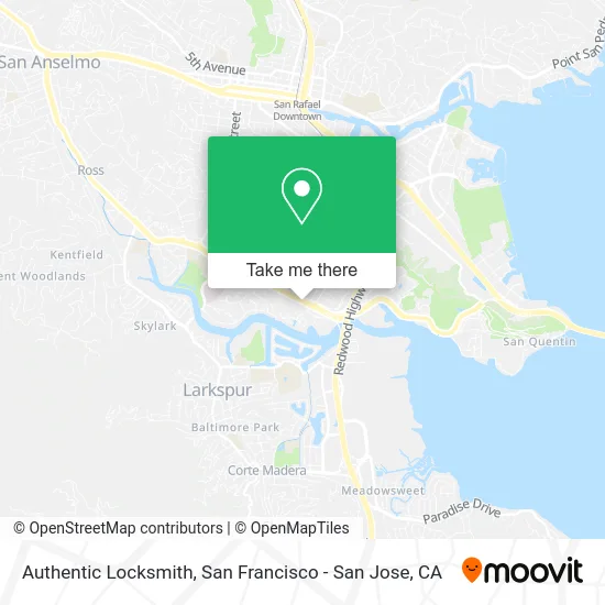 Authentic Locksmith map