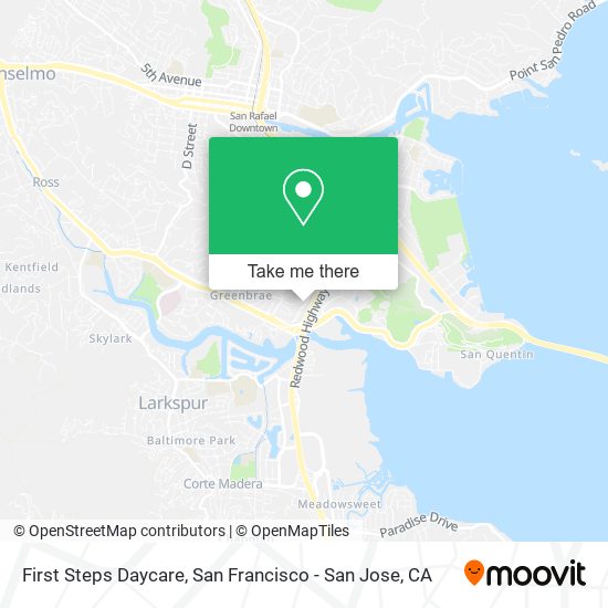 Mapa de First Steps Daycare