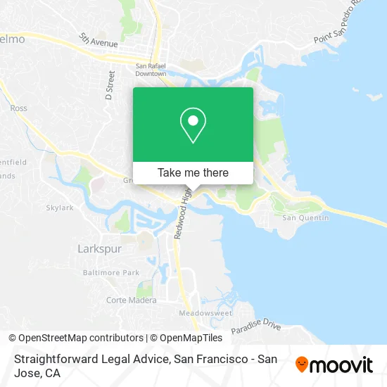 Straightforward Legal Advice map