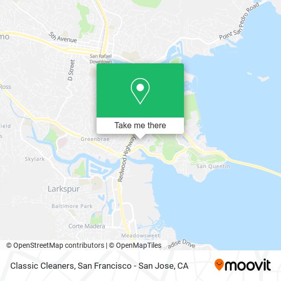 Classic Cleaners map