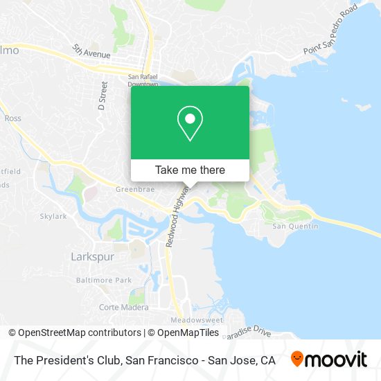 The President's Club map