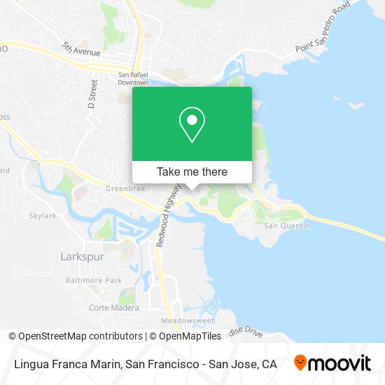 Lingua Franca Marin map