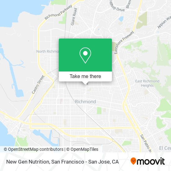 Mapa de New Gen Nutrition