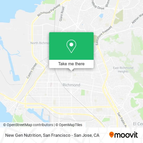 Mapa de New Gen Nutrition