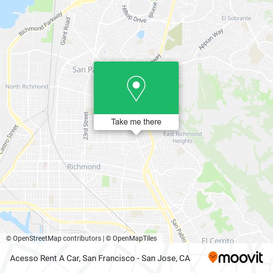 Acesso Rent A Car map
