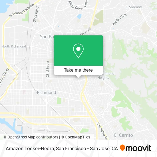 Amazon Locker-Nedra map