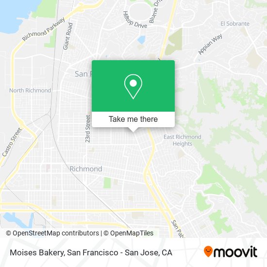 Moises Bakery map