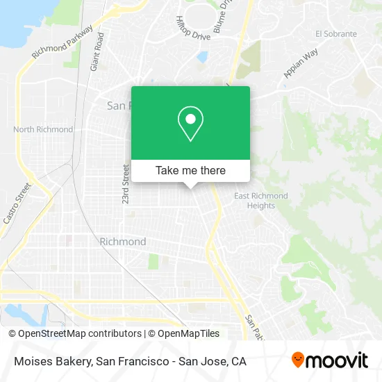 Mapa de Moises Bakery