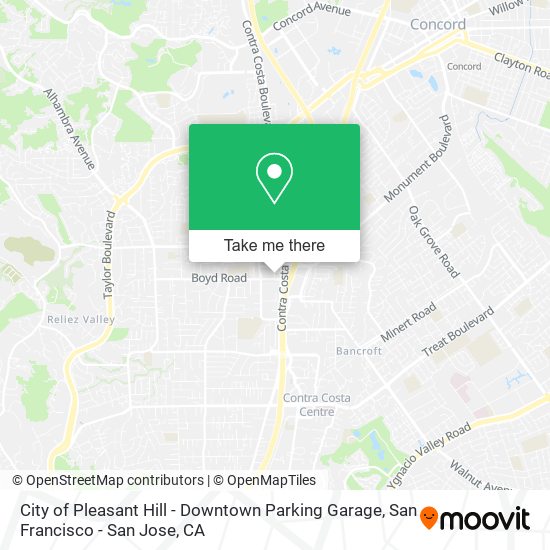 City of Pleasant Hill - Downtown Parking Garage map
