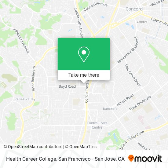 Health Career College map