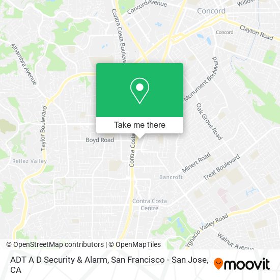 ADT A D Security & Alarm map