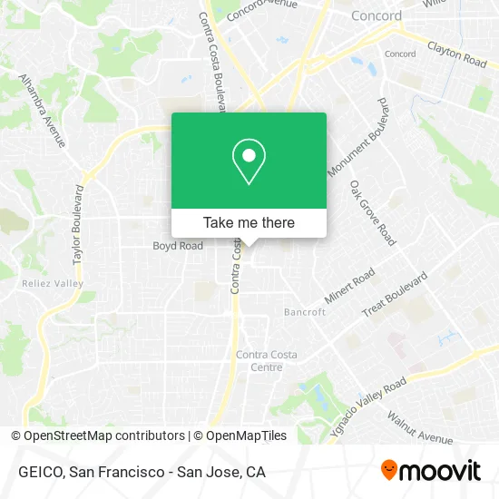 Mapa de GEICO