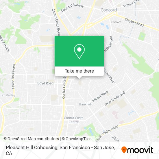 Pleasant Hill Cohousing map