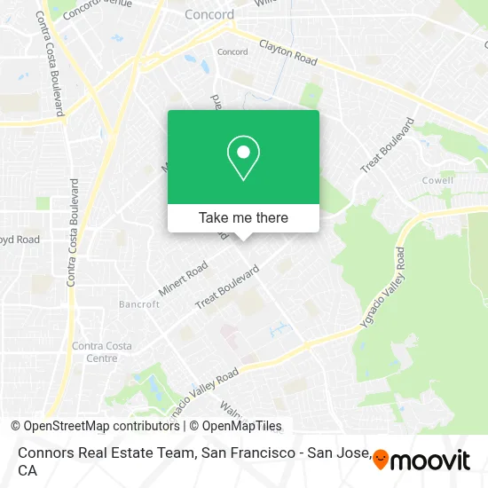 Connors Real Estate Team map