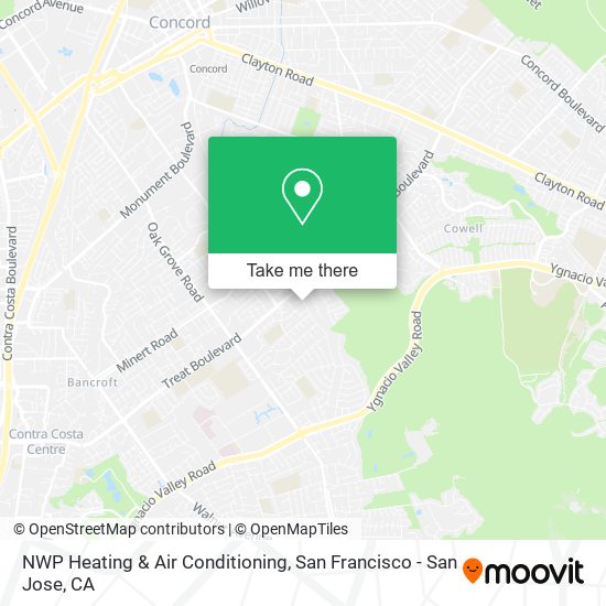 NWP Heating & Air Conditioning map