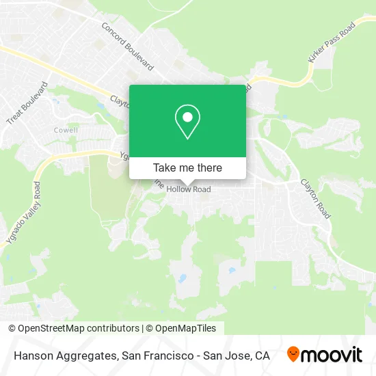 Hanson Aggregates map