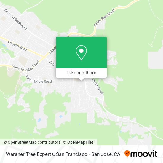 Waraner Tree Experts map
