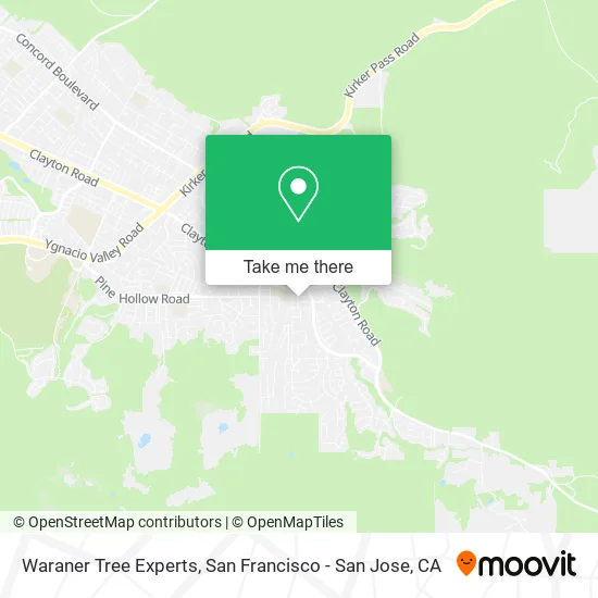 Waraner Tree Experts map