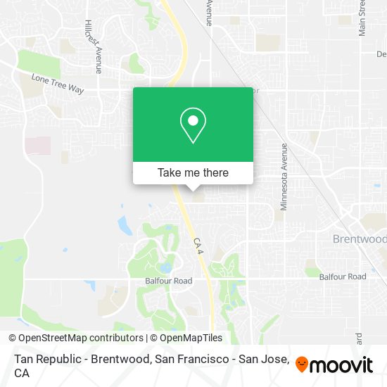 Tan Republic - Brentwood map