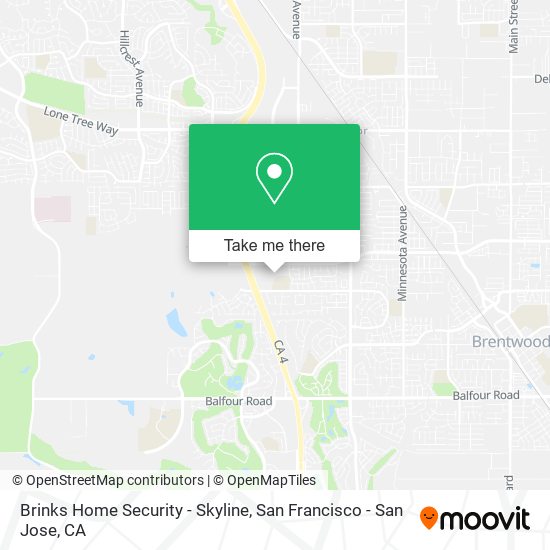 Brinks Home Security - Skyline map