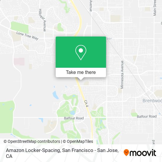 Mapa de Amazon Locker-Spacing