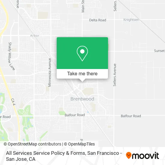 All Services Service Policy & Forms map