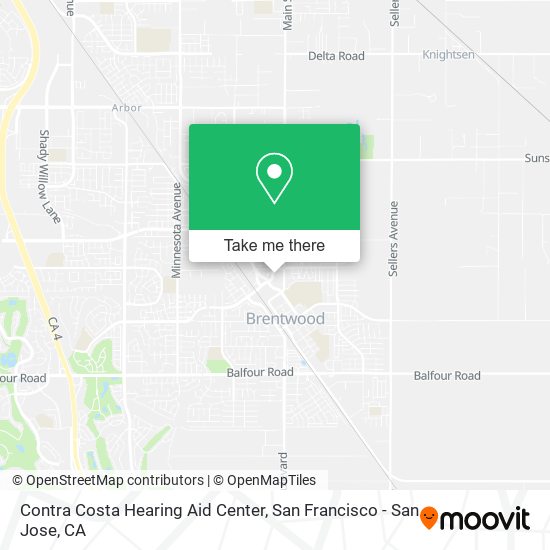 Contra Costa Hearing Aid Center map