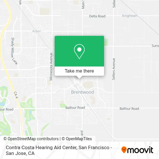 Contra Costa Hearing Aid Center map