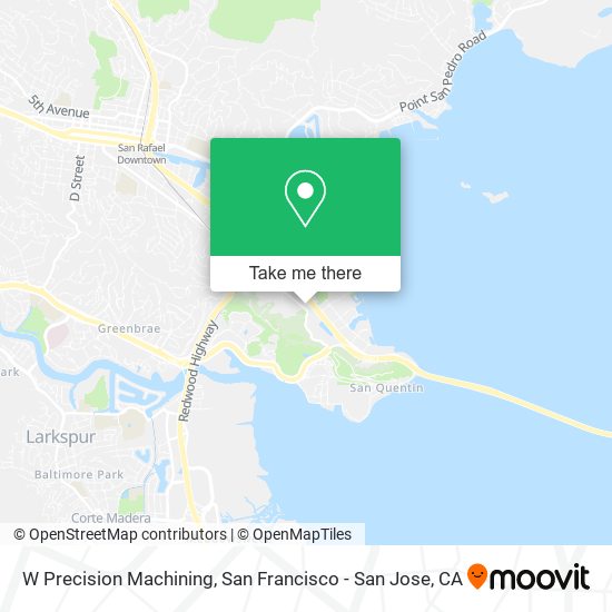 W Precision Machining map