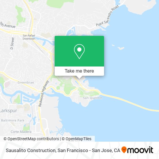 Sausalito Construction map