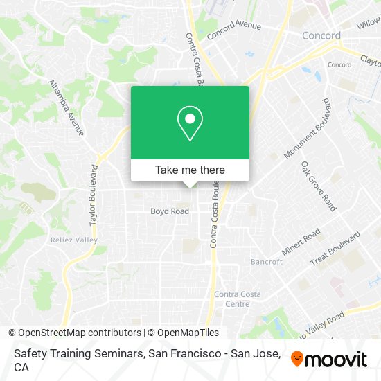 Safety Training Seminars map