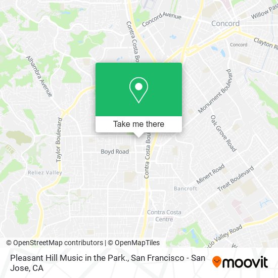 Pleasant Hill Music in the Park. map
