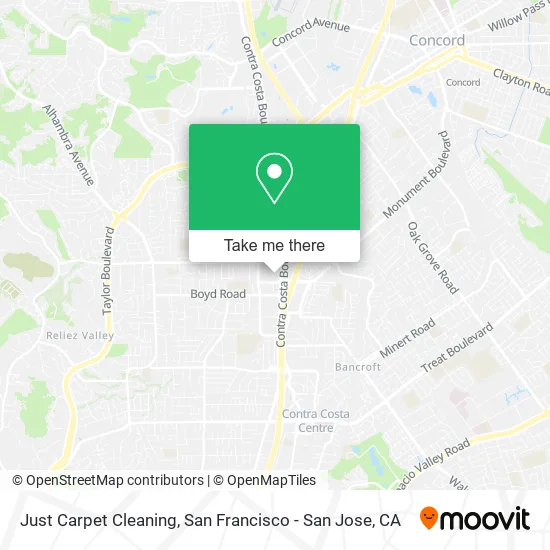 Just Carpet Cleaning map