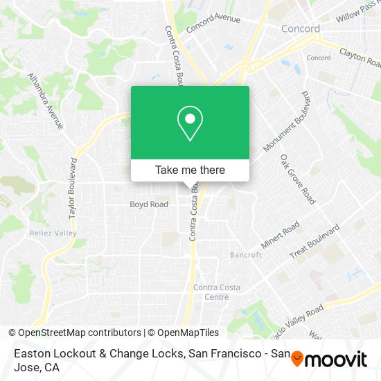 Easton Lockout & Change Locks map