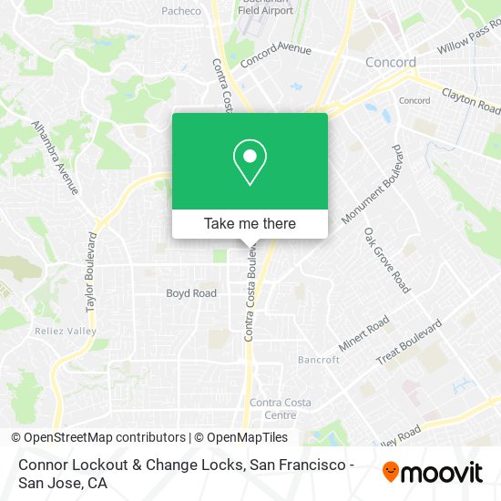 Mapa de Connor Lockout & Change Locks