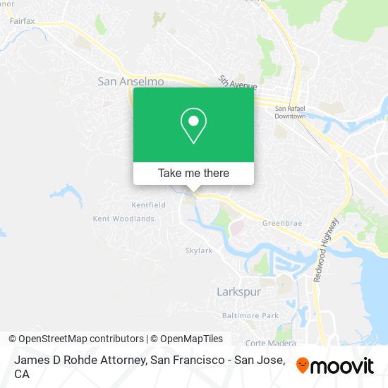 James D Rohde Attorney map