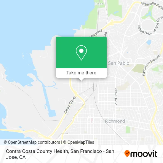 Contra Costa County Health map