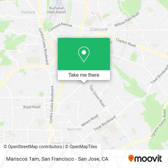 Mariscos 1am map